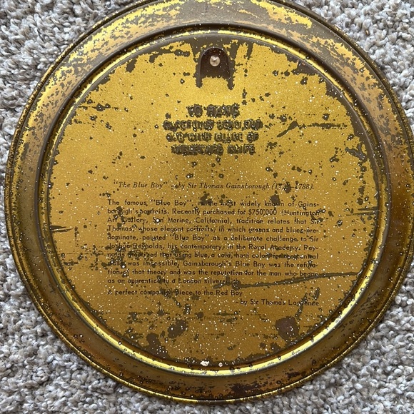 Set of 4 Vintage Tin Plates by Fabcraft - Picture 5 of 10